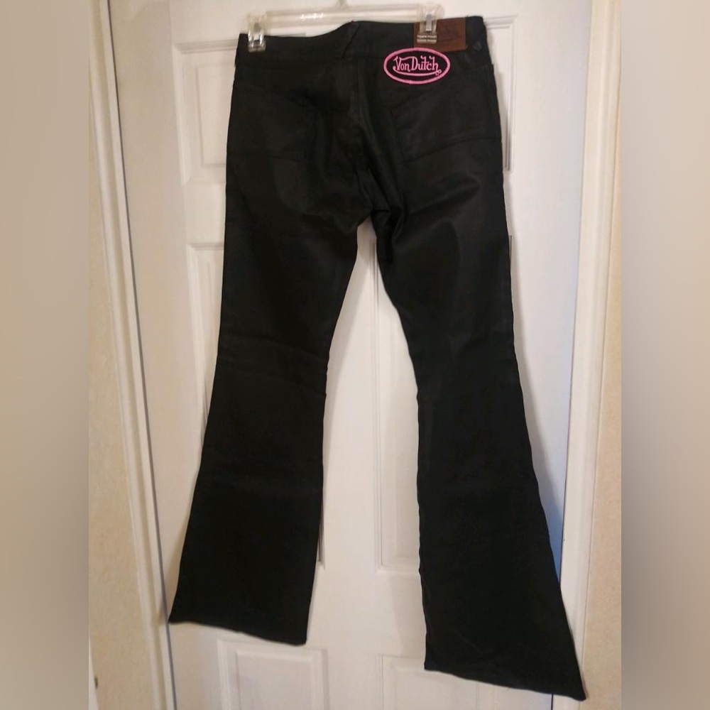 Von Dutch black waxed brand new jeans in size 30. With tag.